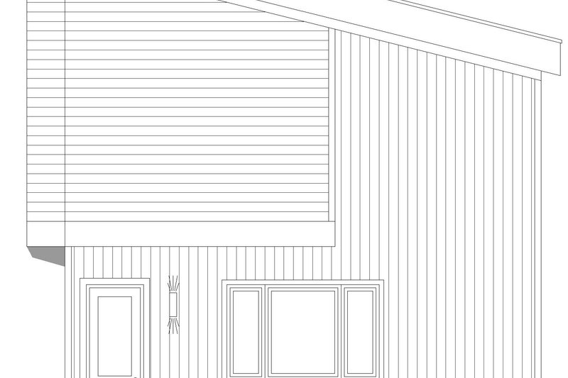 House Blueprint - Exterior - Other Elevation 1 for Contemporary House Plan #932-962 - 2 bed, 2 bath