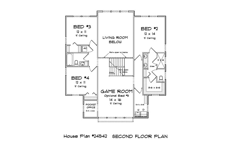 Dream House Plan - Floor Plan - Upper Floor for Cottage House Plan #513-2335 - 4 bed, 3.5 bath
