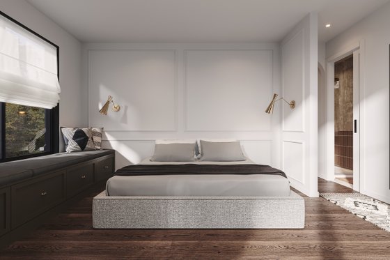 Interior - Master Bathroom for European House Plan #23-2824 - 2 bed, 1 bath