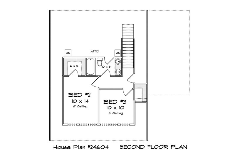 Architectural House Design - Floor Plan - Upper Floor for Cottage House Plan #513-2397 - 3 bed, 2.5 bath