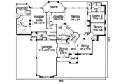 European Style House Plan - 5 Beds 5.5 Baths 5688 Sq/Ft Plan #84-438 