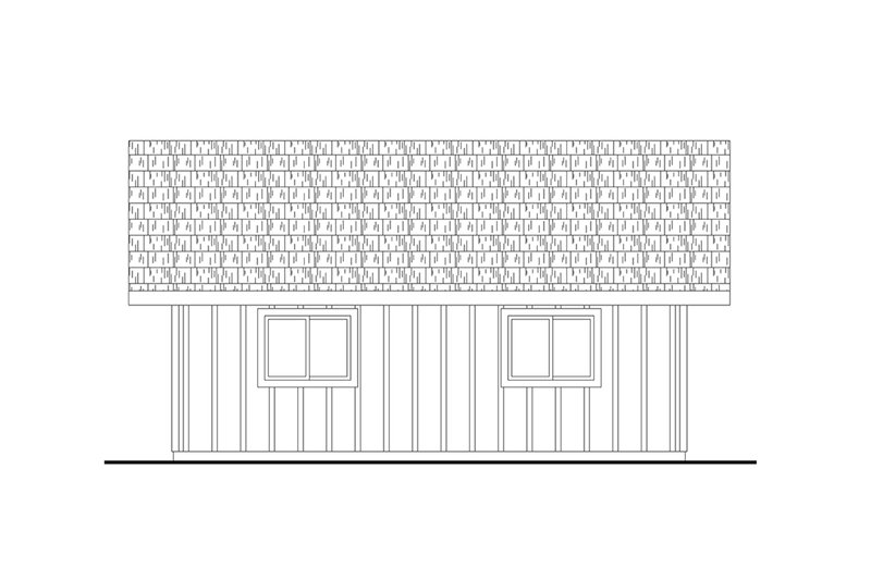 House Blueprint - Exterior - Other Elevation 1 for Craftsman House Plan #124-1421, 0 bath