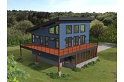 Modern Style House Plan - 3 Beds 2 Baths 1559 Sq/Ft Plan #932-564 