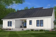 Craftsman Style House Plan - 3 Beds 2 Baths 1190 Sq/Ft Plan #51-1445 