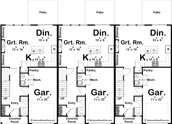 Farmhouse Floor Plan - Main Floor Plan #455-306