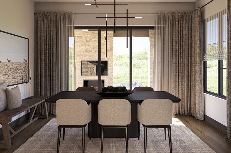 Home Plan - Interior - Dining Room 1 for Southern House Plan #455-401 - 3 bed, 2.5 bath