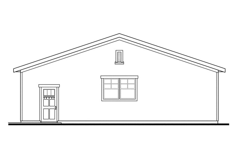 Home Plan - Exterior - Other Elevation 1 for Craftsman House Plan #124-898, 0 bath
