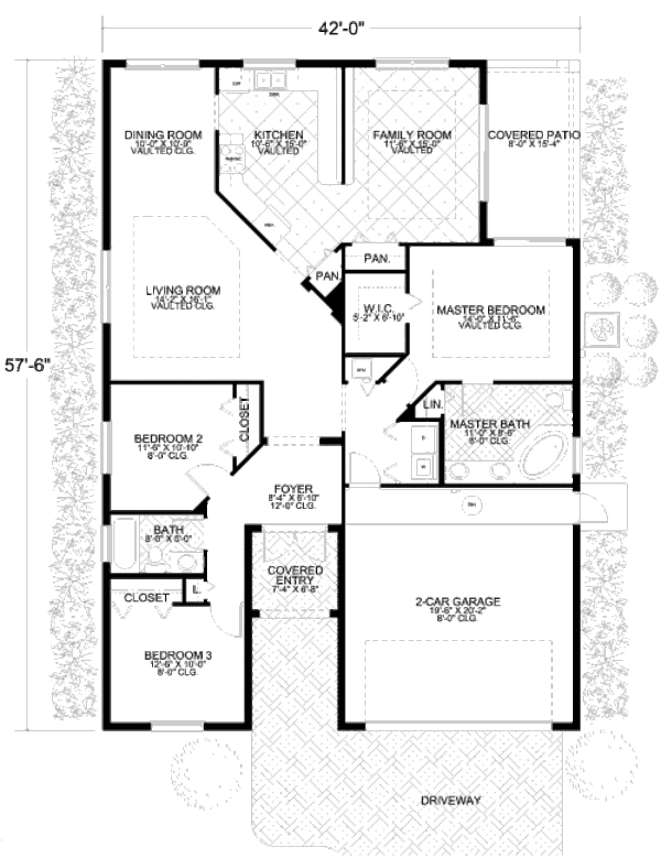 Cottage Floor Plan - Main Floor Plan #420-110