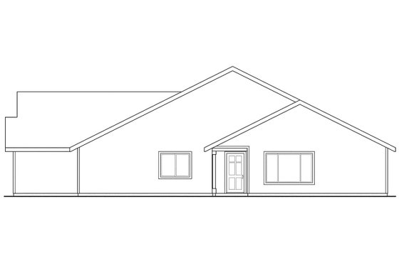 Exterior - Other Elevation 1 for Traditional House Plan #124-679 - 3 bed, 2 bath