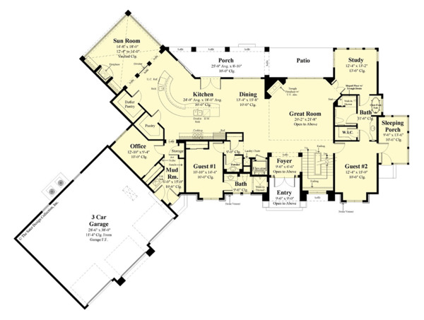 Contemporary Floor Plan - Main Floor Plan #930-506
