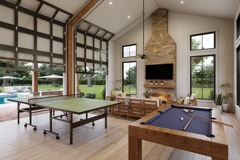 House Plan Design - Interior - Family Room for Farmhouse House Plan #430-396, 1 bath