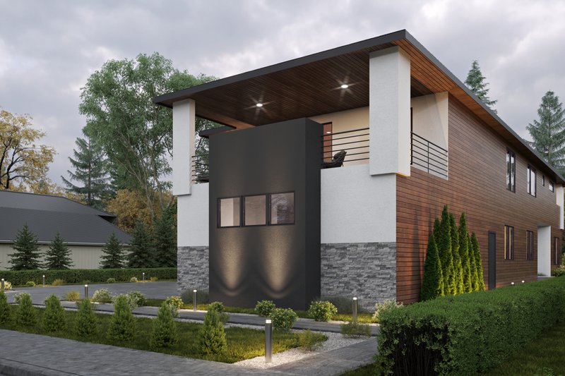 Dream House Plan - Exterior - Other Elevation for Modern House Plan #1066-266 - 7 bed, 6.5 bath