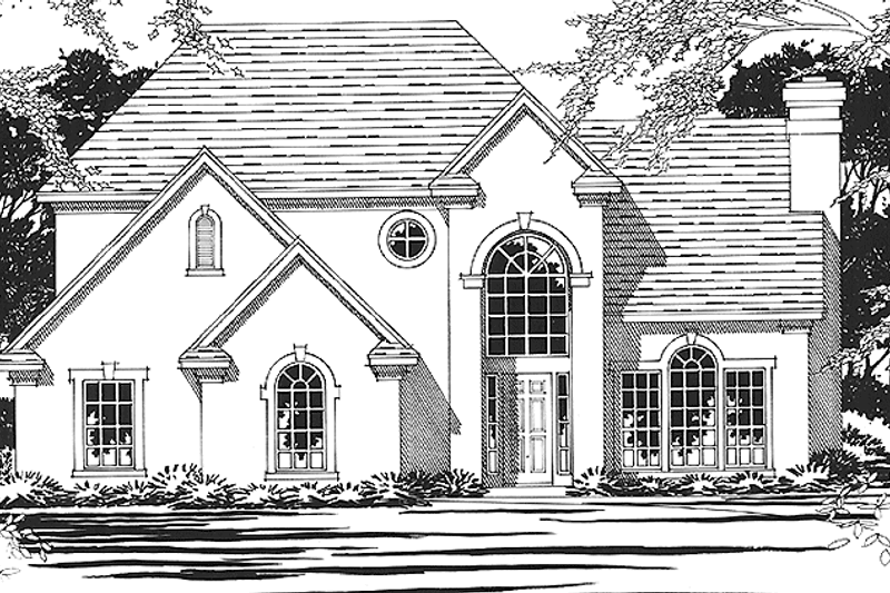 House Plan Design - European Exterior - Front Elevation Plan #472-383