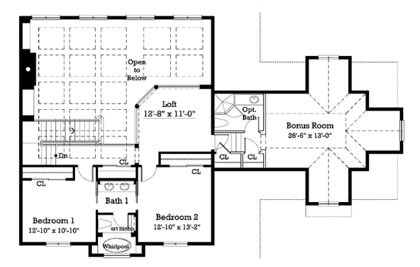 Victorian Floor Plan - Upper Floor Plan #930-206