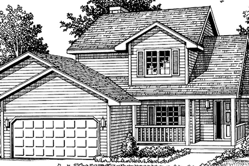 Home Plan - Country Exterior - Front Elevation Plan #981-28
