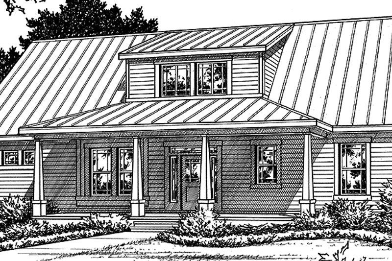 Architectural House Design - Craftsman Exterior - Front Elevation Plan #472-369