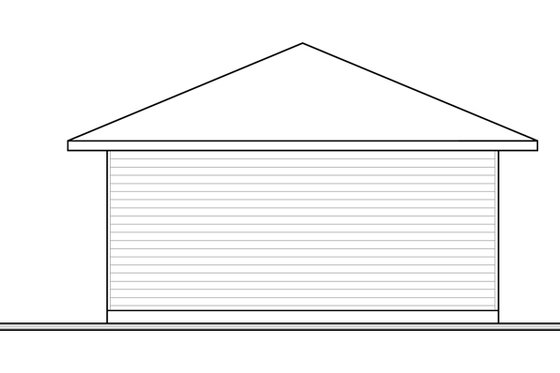 Exterior - Rear Elevation for Contemporary House Plan #23-2563, 0 bath
