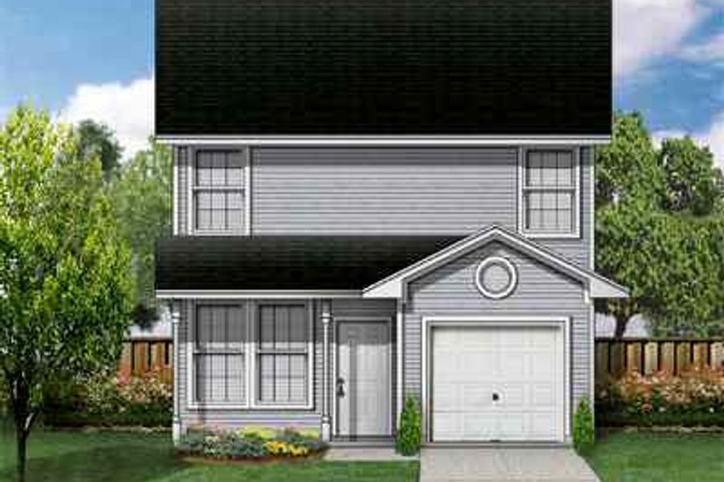 House Blueprint - Traditional Exterior - Front Elevation Plan #84-106