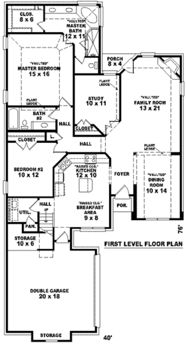 European Floor Plan - Main Floor Plan #81-867