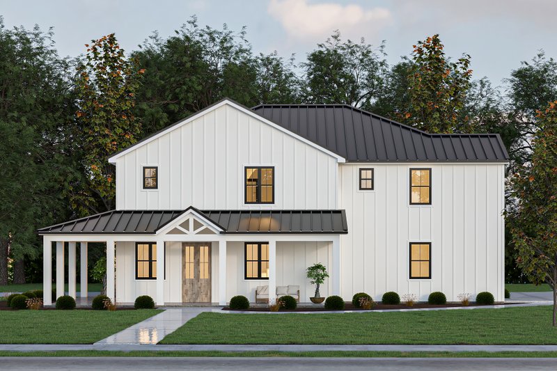 Barndominium Style House Plan - 3 Beds 2.5 Baths 1213 Sq/Ft Plan #1112-14 Exterior