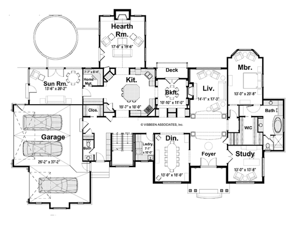 Dream House Plan - European Floor Plan - Main Floor Plan #928-101