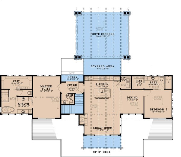 House Blueprint - Modern Floor Plan - Main Floor Plan #923-447