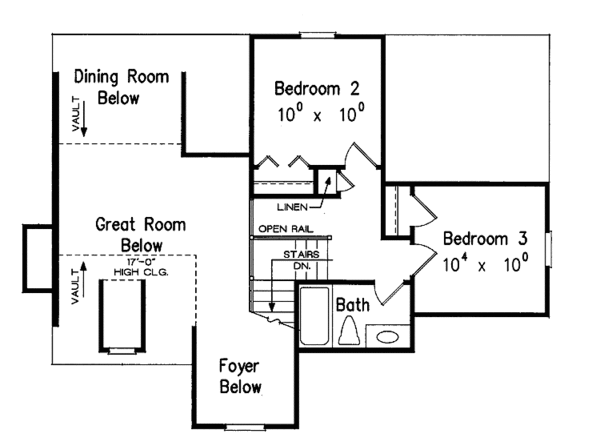 Dream House Plan - Country Floor Plan - Upper Floor Plan #927-219