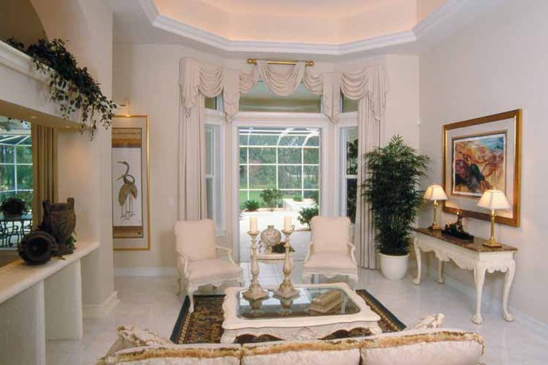 Architectural House Design - Interior - Family Room for Mediterranean House Plan #930-24 - 3 bed, 3 bath