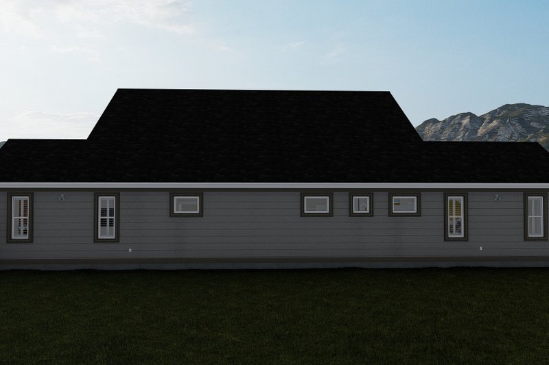House Plan Design - Exterior - Rear Elevation for Craftsman House Plan #1060-70 - 5 bed, 2.5 bath