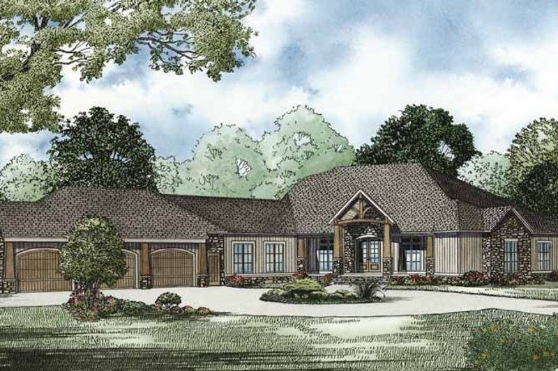Home Plan - Traditional Exterior - Front Elevation Plan #17-3302