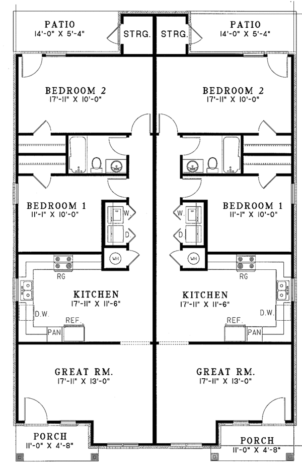 Home Plan - Ranch Floor Plan - Upper Floor Plan #17-2980