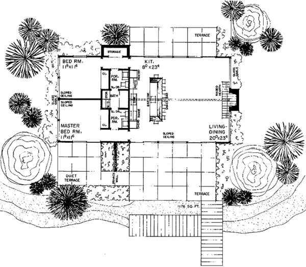 Dream House Plan - Ranch Floor Plan - Main Floor Plan #72-536