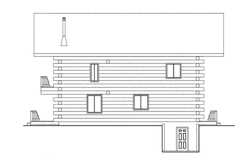 Architectural House Design - Floor Plan - Other Floor 1 for Log House Plan #117-822 - 3 bed, 3.5 bath