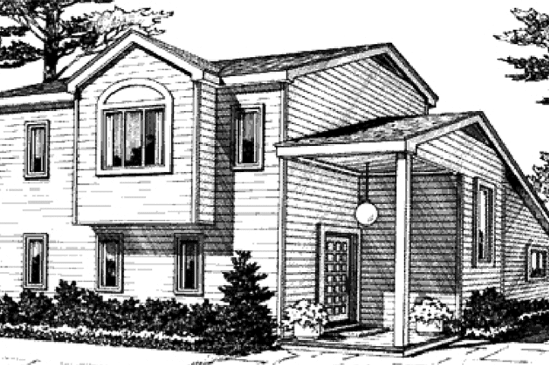 Dream House Plan - Exterior - Front Elevation for Contemporary House Plan #314-243 - 3 bed, 2 bath