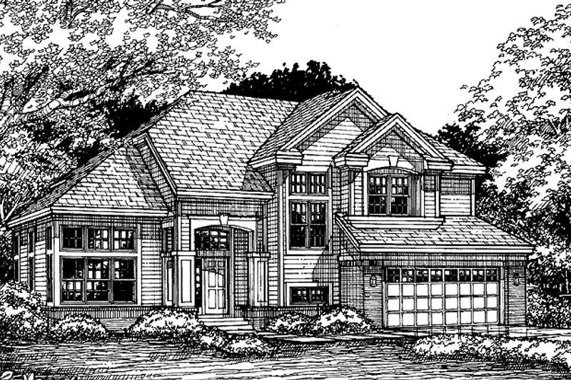 Architectural House Design - Traditional Exterior - Front Elevation Plan #320-651