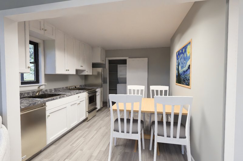 Dream House Plan - Interior - Kitchen for Modern House Plan #513-2435 - 1 bed, 1 bath