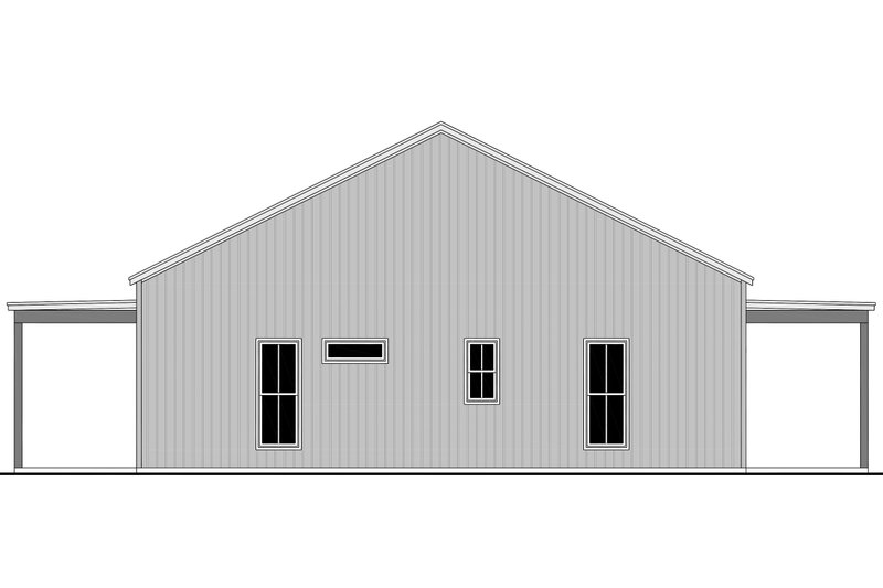 House Plan Design - Exterior - Other Elevation 1 for Barndominium House Plan #430-403 - 2 bed, 2 bath