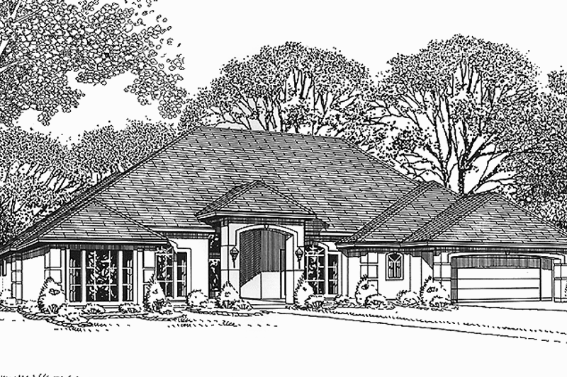 Home Plan - Country Exterior - Front Elevation Plan #973-5