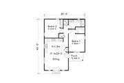 Cottage Style House Plan - 2 Beds 1 Baths 982 Sq/Ft Plan #22-638 