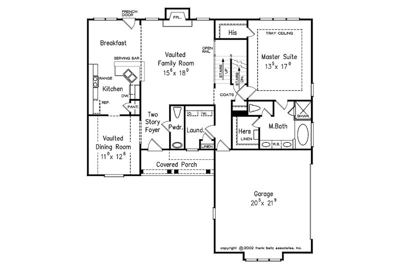 Home Plan - Floor Plan - Main Floor for Country House Plan #927-726 - 3 bed, 2.5 bath