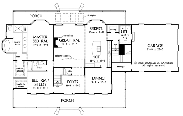 Home Plan - Country Floor Plan - Main Floor Plan #929-791