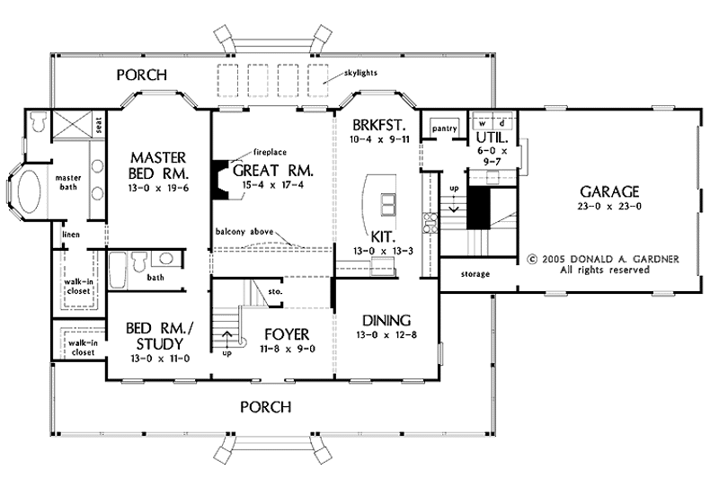 Dream House Plan - Floor Plan - Main Floor for Country House Plan #929-791 - 4 bed, 4 bath
