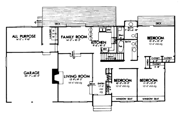Architectural House Design - Contemporary Floor Plan - Main Floor Plan #320-767