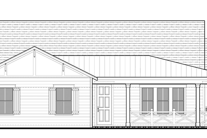 Architectural House Design - Exterior - Front Elevation 5 for Ranch House Plan #1058-98 - 3 bed, 3 bath
