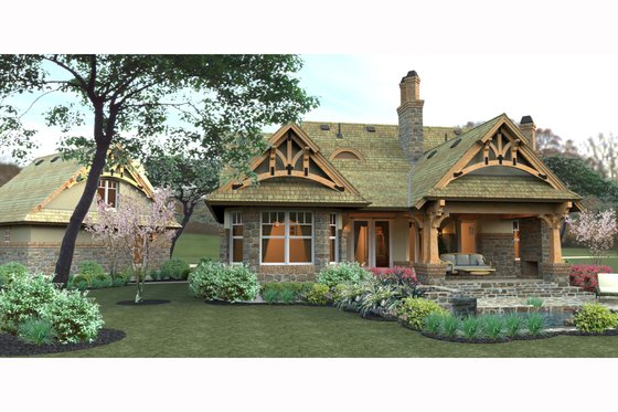 Exterior - Other Elevation 3 for Craftsman House Plan #120-174 - 3 bed, 2 bath