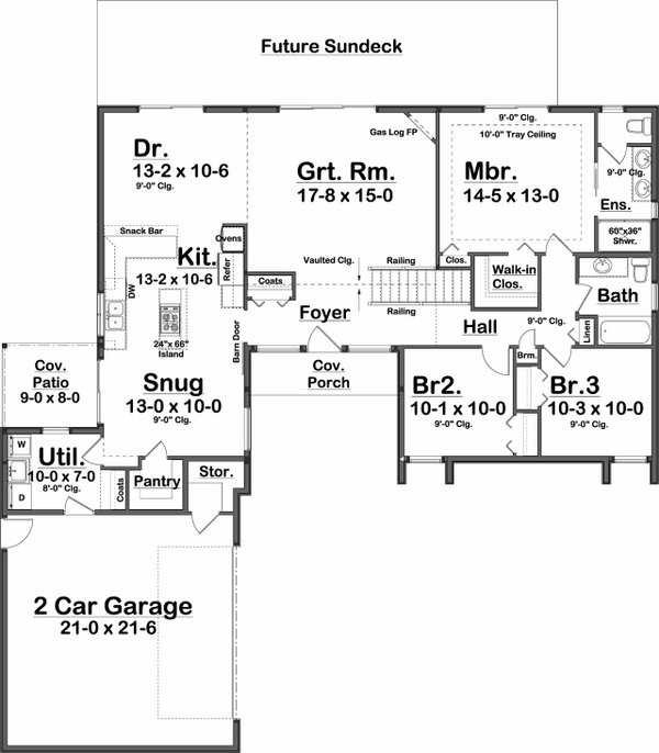 Dream House Plan - Modern Floor Plan - Other Floor Plan #126-189