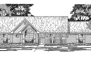 House Plan Design - Exterior - Front Elevation for Country House Plan #42-491 - 3 bed, 2 bath