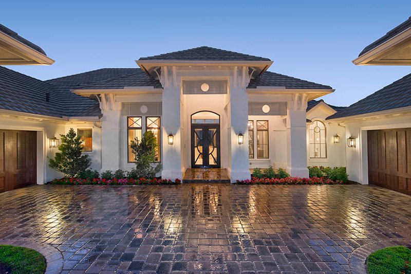 Dream House Plan - Exterior - Front Elevation 3 for Mediterranean House Plan #1017-158 - 4 bed, 4.5 bath