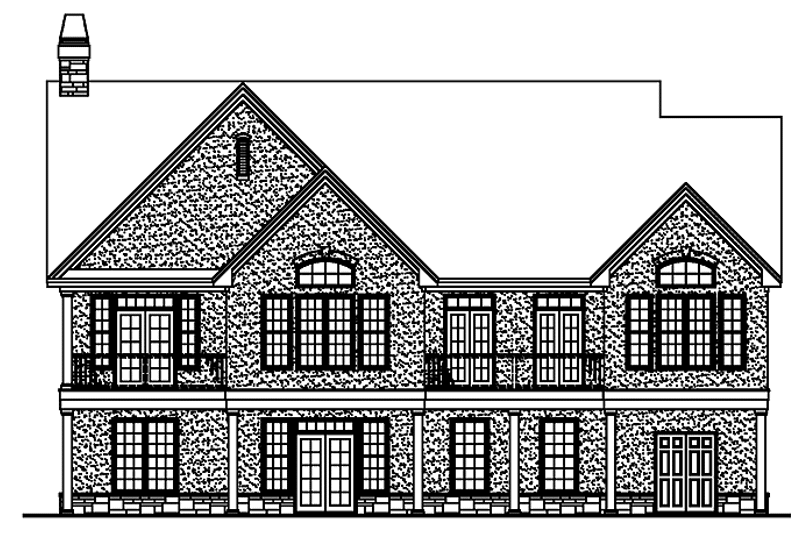 Home Plan - Exterior - Rear Elevation 1 for Country House Plan #929-569 - 3 bed, 2.5 bath