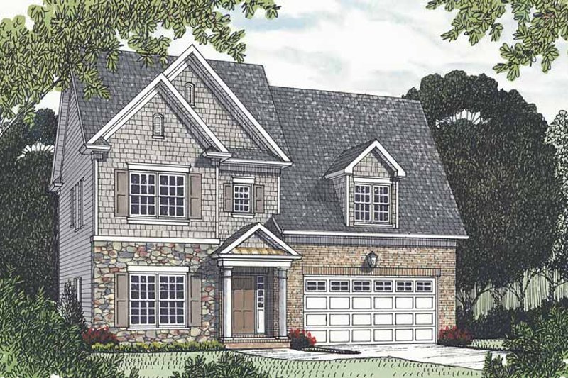 Dream House Plan - Traditional Exterior - Front Elevation Plan #453-527